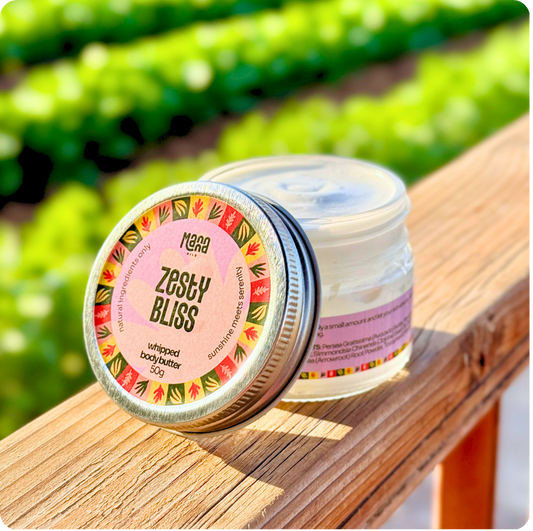 'Zesty Bliss' botanical whipped body butter